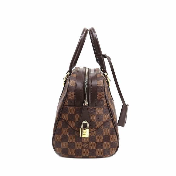Louis Vuitton Damier Duomo Hand Bag Ebene Gold Metal Fittings - Picture 3 of 8